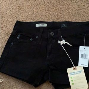 AG blk denim short